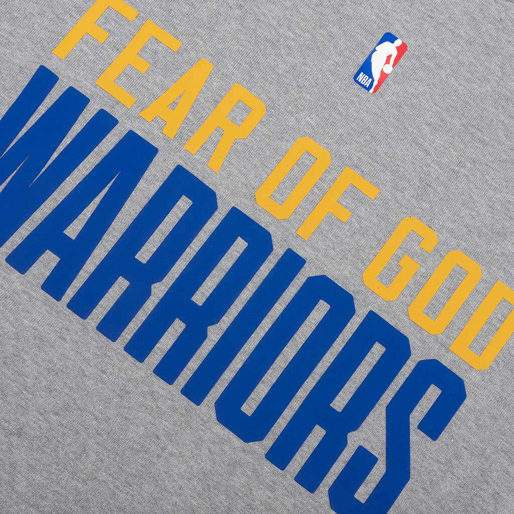 Fear of God Essentials x NBA Warriors 90s Tee Concrete Heather