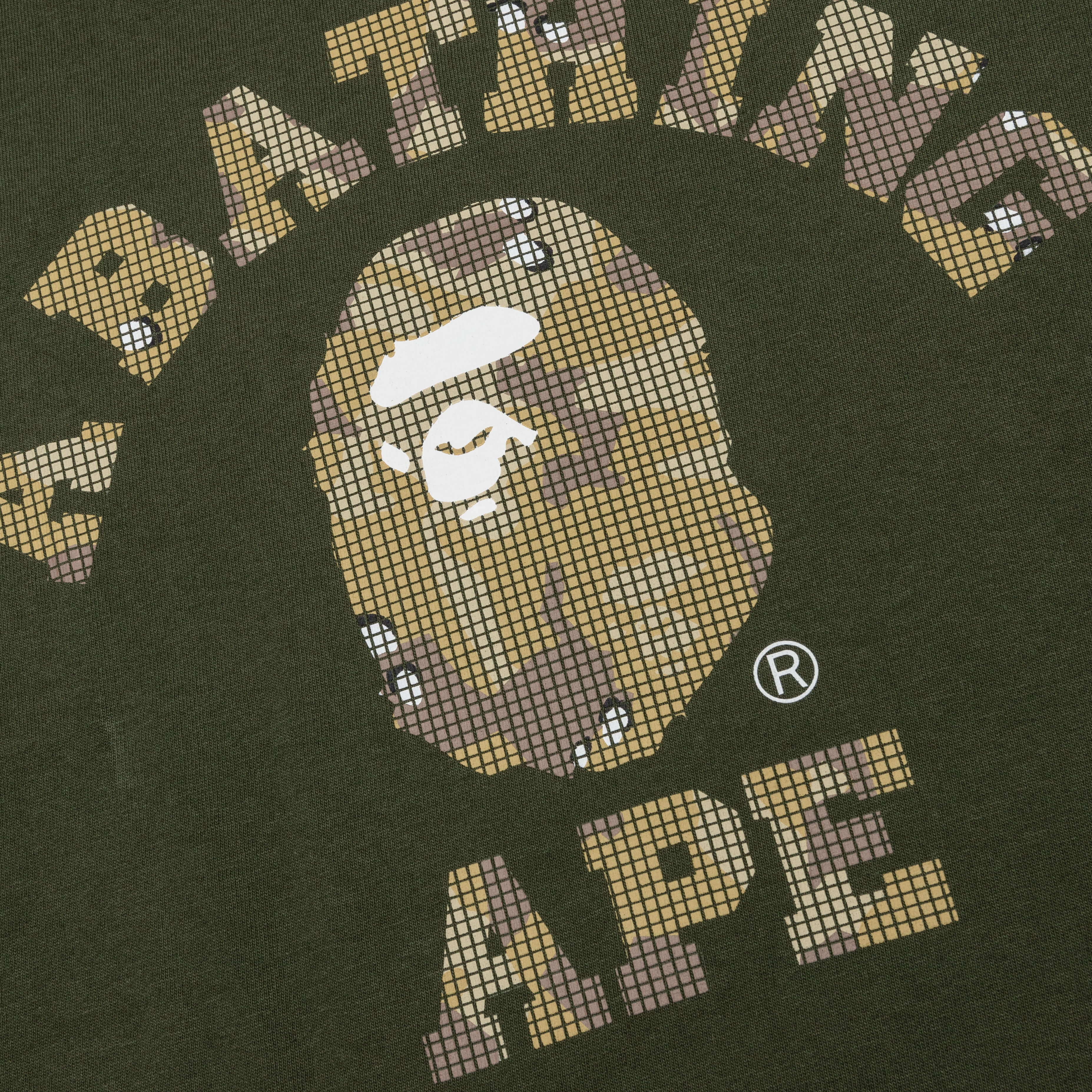 Bitmap College Tee Olive Drab