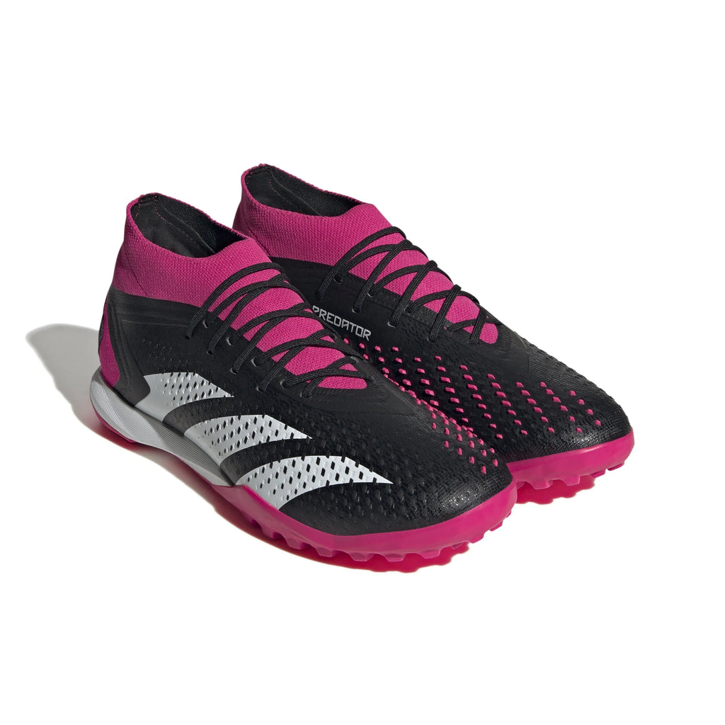 adidas Predator Accuracy1 TF Turf Soccer Cleats Black White Shock Pink