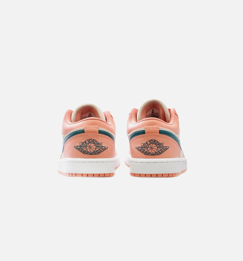 Air Jordan 1 Low Light Madder Root Womens Lifestyle Shoe Light Madder Root Dark Teal Green