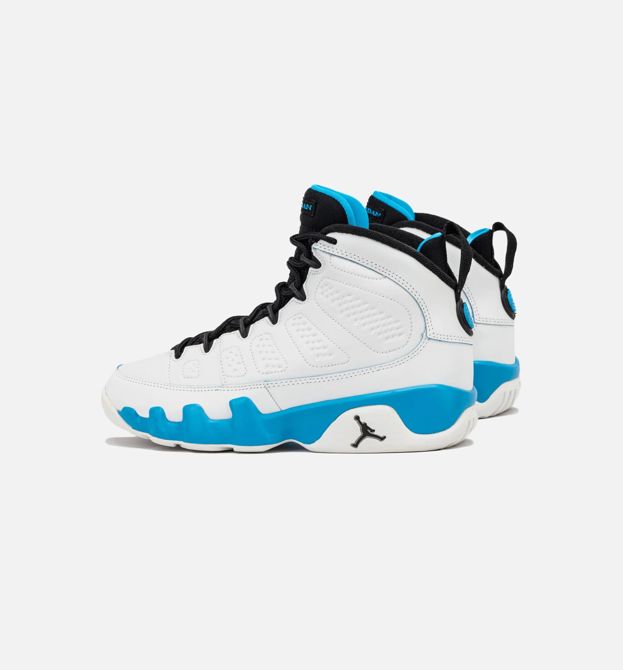 Air Jordan 9 Retro Powder Blue Grade School Lifestyle Shoe Summit White Black Powder Blue