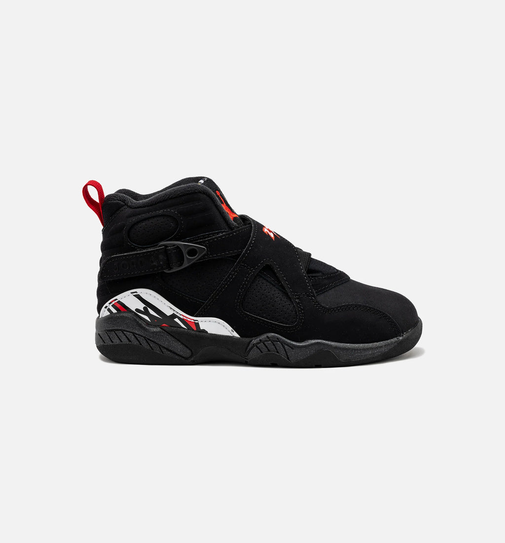 Air Jordan 8 Retro Playoffs Preschool Lifestyle Shoe Black