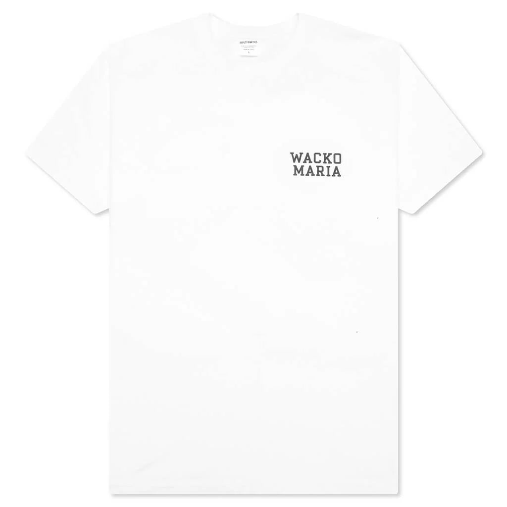 Washed Heavyweight Crewneck T Shirt Type 5 White