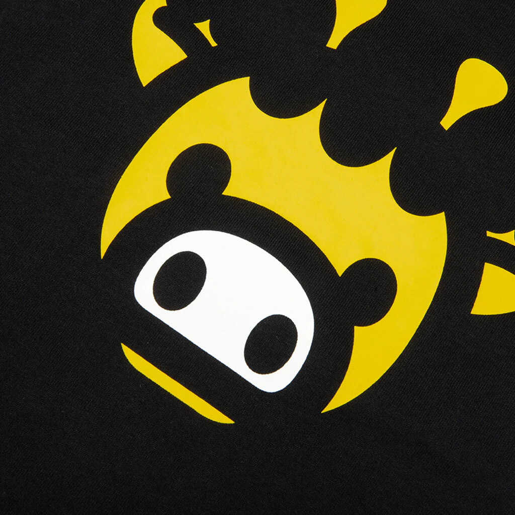 Kids Milogram Friends Tee Black Yellow