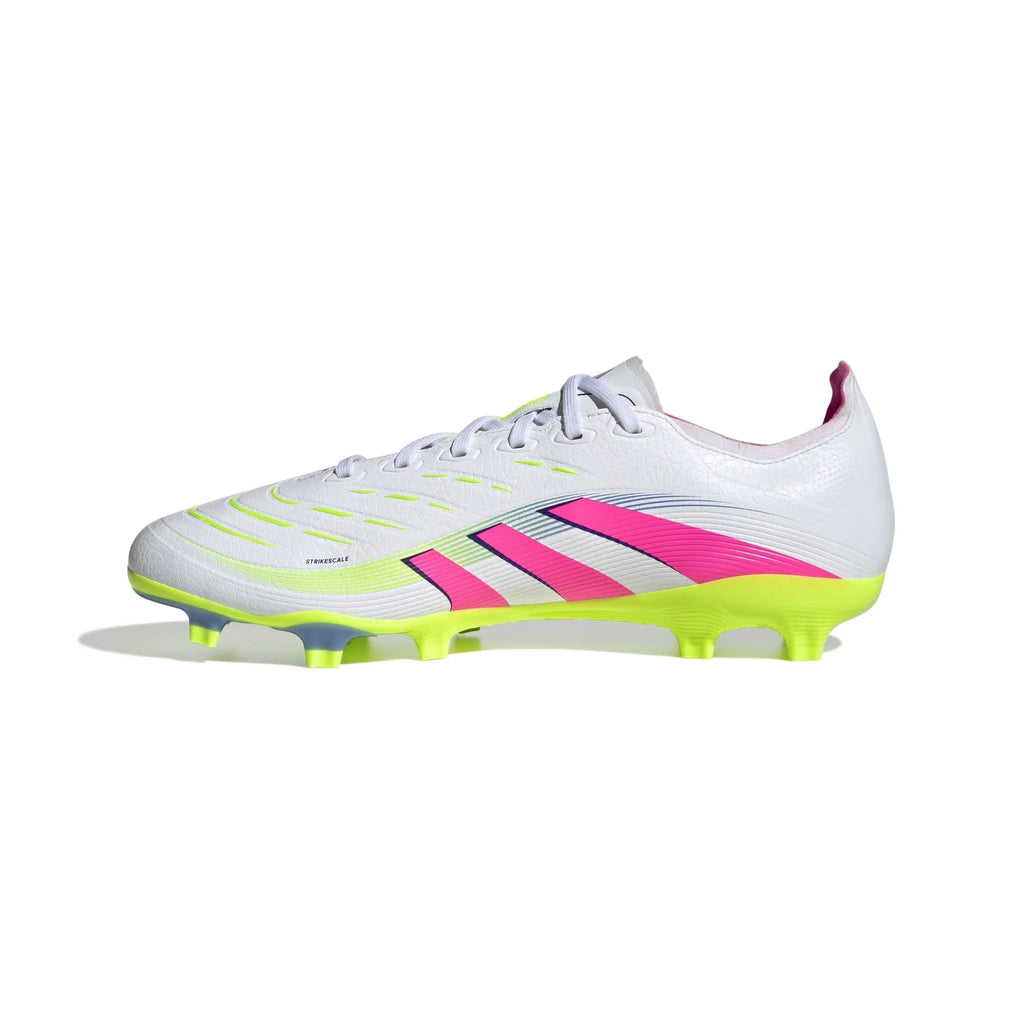 adidas Predator League Firm Multi Ground Soccer Cleats White Pink Lemon