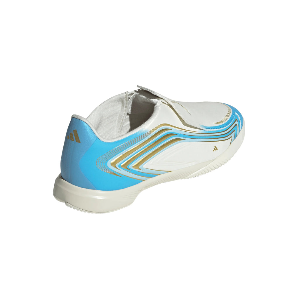 adidas F50 Messi League Laceless IN Indoor Youth Soccer Shoes Blue