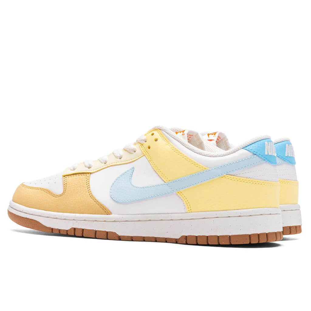Womens Dunk Low Soft Yellow Summit White Glacier Blue Aquarius Blue