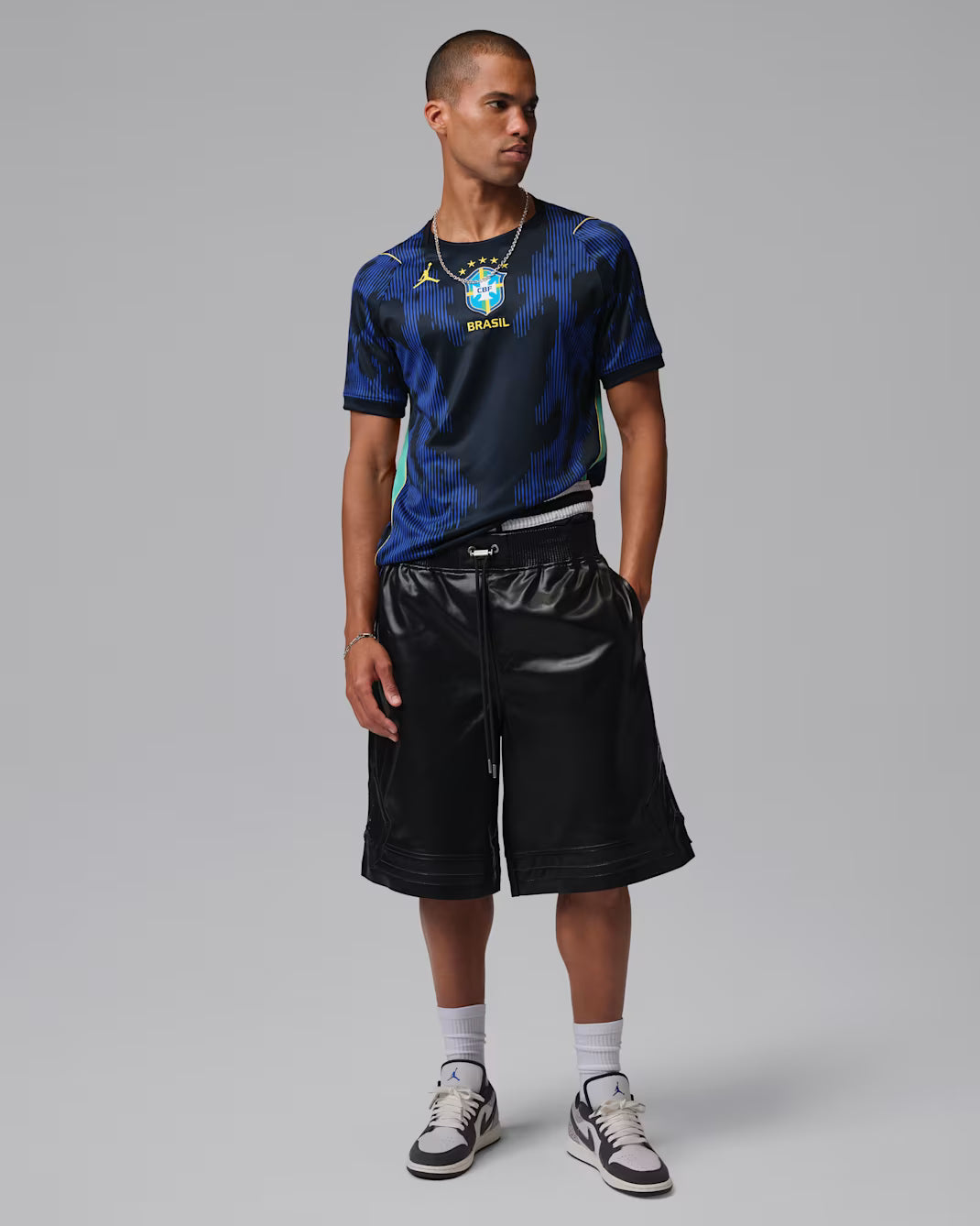 Nike Brazil Away Mens Soccer Jersey 2026 Old Royal Black