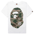 Kids Layered Line Camo Big Ape Head Tee White Beige