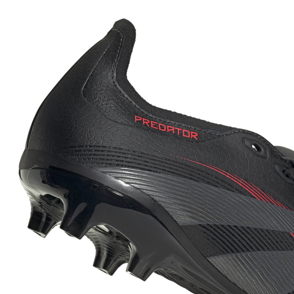 adidas Predator League Fold Over Tongue Firm Multi Ground Boots Black Red