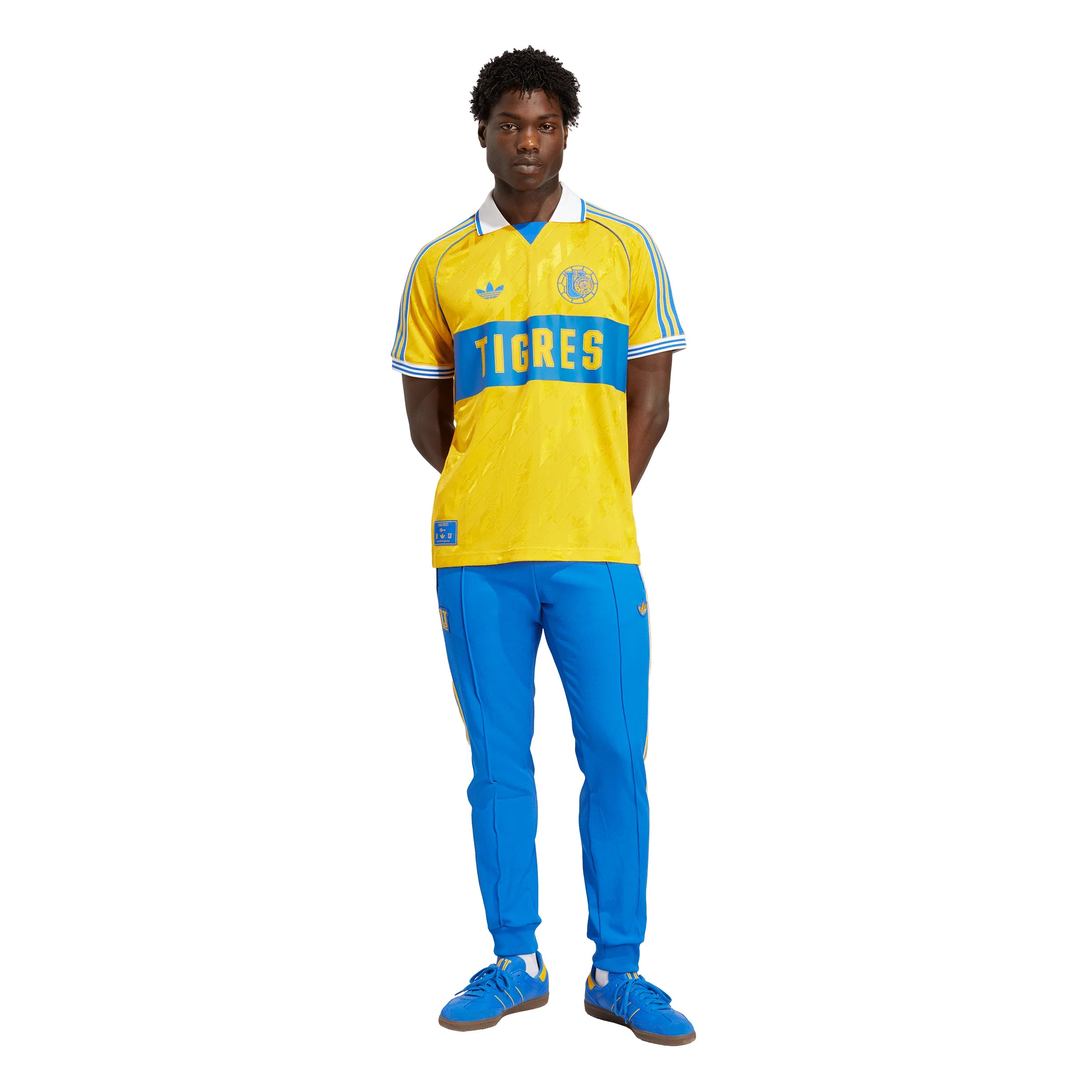 adidas Mens Tigres UANL Anniversary Soccer Jersey 25 Gold