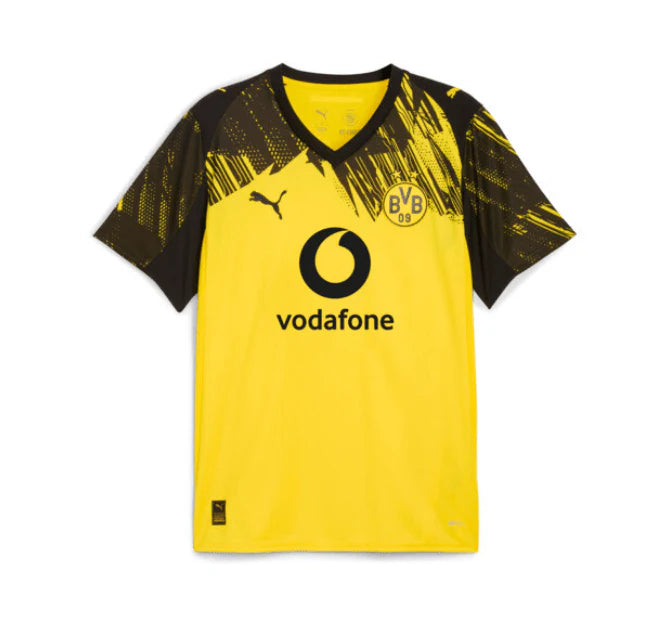 PUMA Borussia Home Soccer Jersey 25 Yellow Black