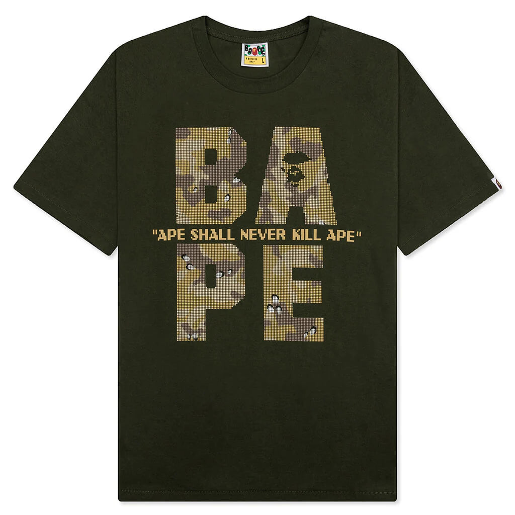Bitmap Logo Tee Olive Drab