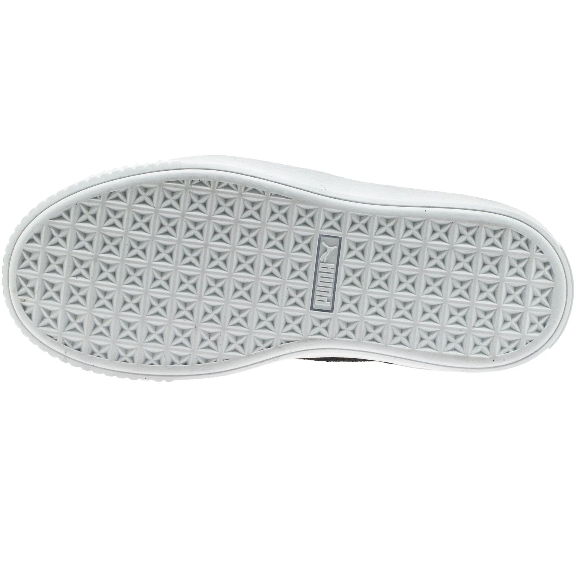 Suede Creeper Womens Black White