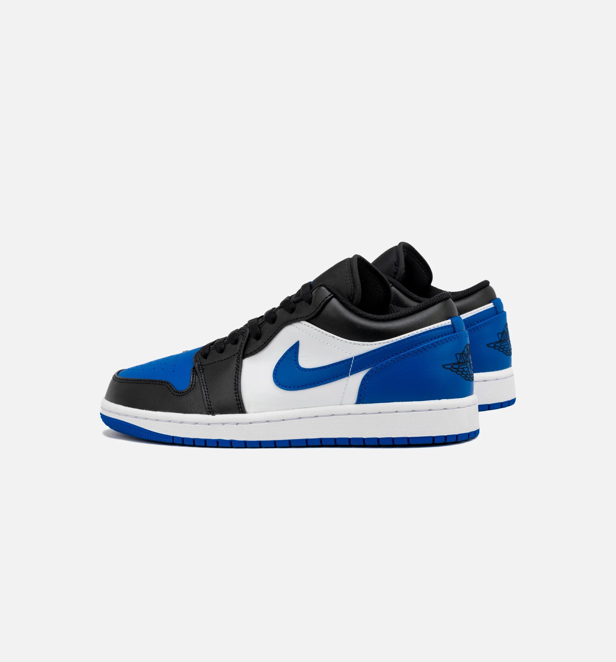 Air Jordan 1 Retro Low Royal Toe Mens Lifestyle Shoe White Royal Blue Black Free Shipping