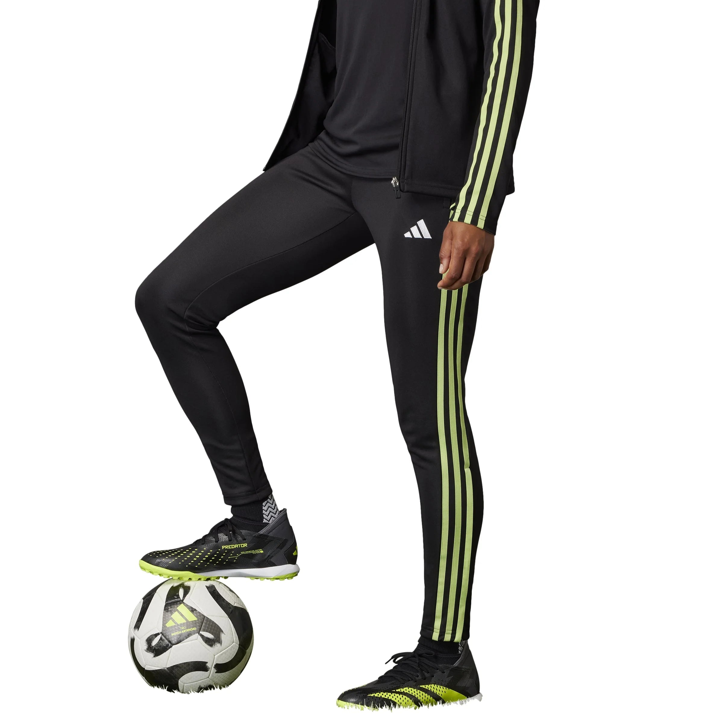 adidas Predator Accuracy Injection3 TF Turf Soccer Cleats Black Solar Yellow Grey Five