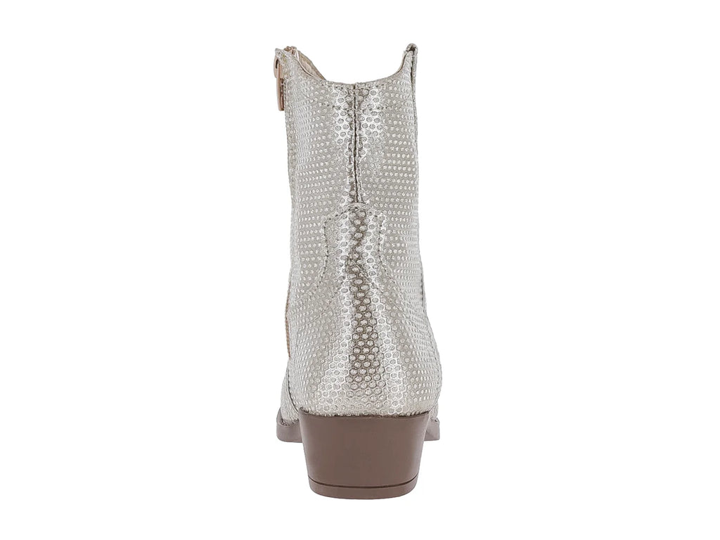 Botas Vaqueras Miroslava Color Oro para Niña