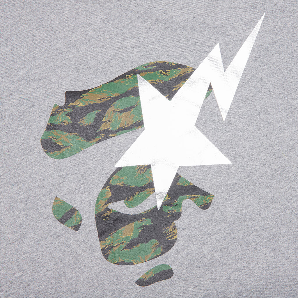 Womens Ape on Bapesta Tee Grey Green