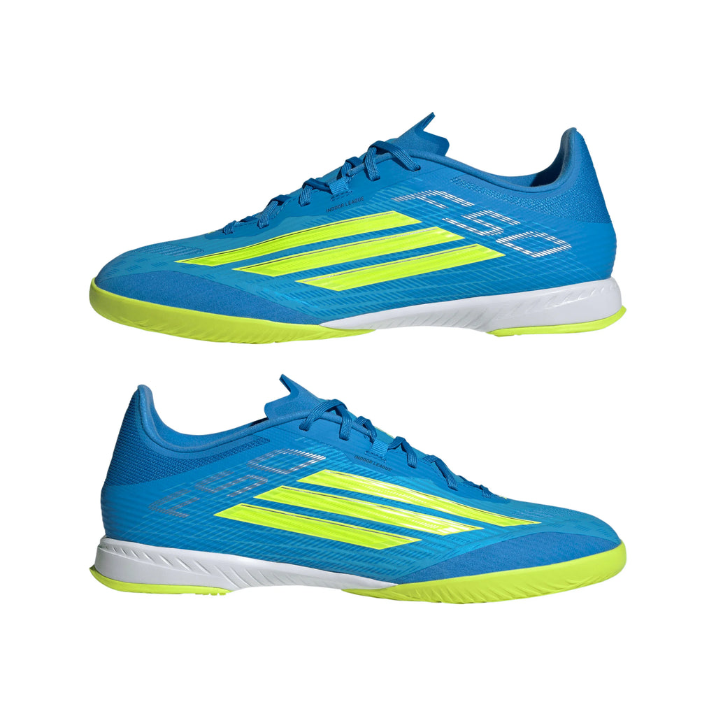 adidas F50 League IN Indoor Mens Soccer Shoes Blue Yellow Aqua