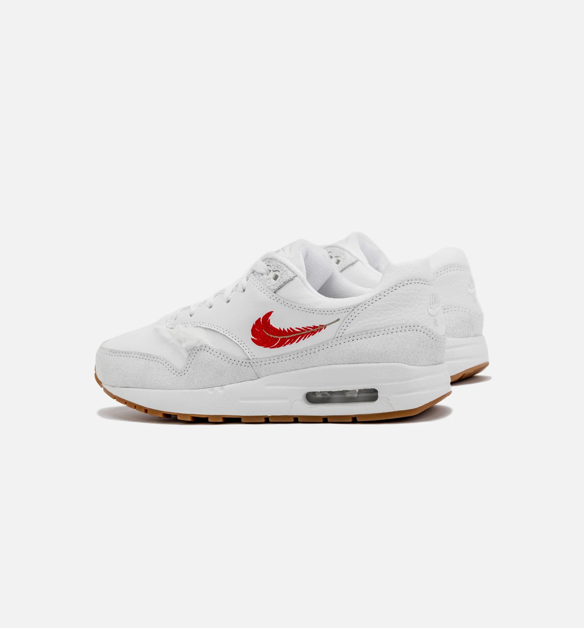 Air Max 1 The Bay Grade School Lifestyle Shoe White Red