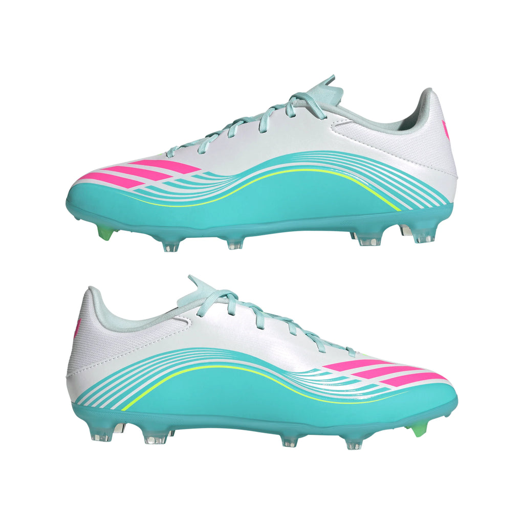 adidas F50 Messi League Firm Ground Multi Ground Mens Soccer Cleats White Pink