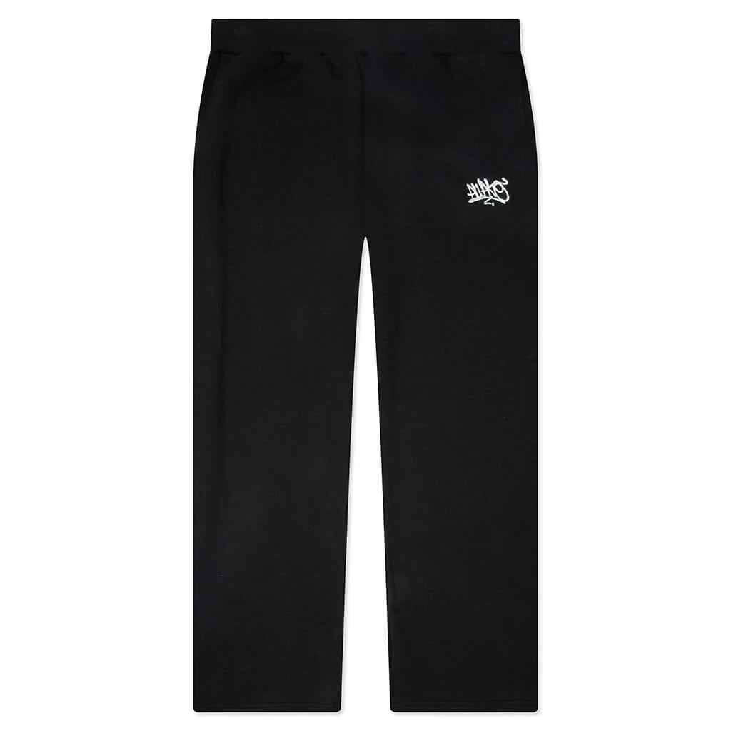 All City Open Hem Sweatpants Black