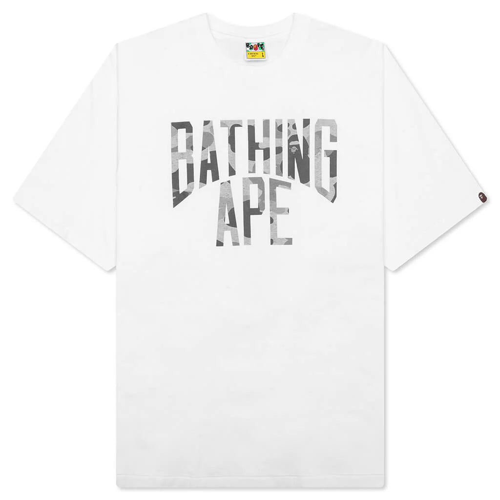 Heather Gray Camo Bathing Ape Tee White