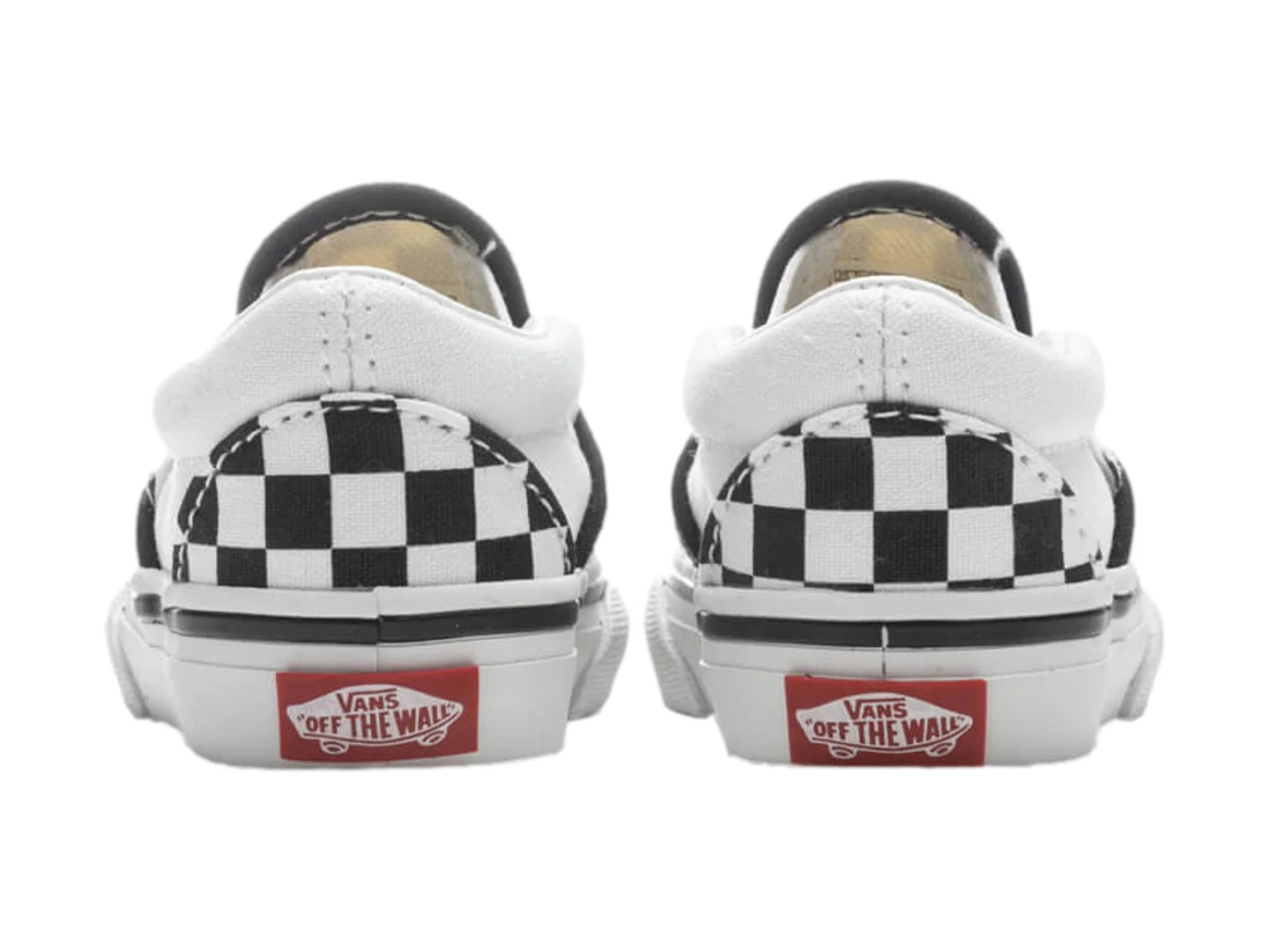 Tenis Vans Classic Slip On Cuadros Negro y Blanco para Niño