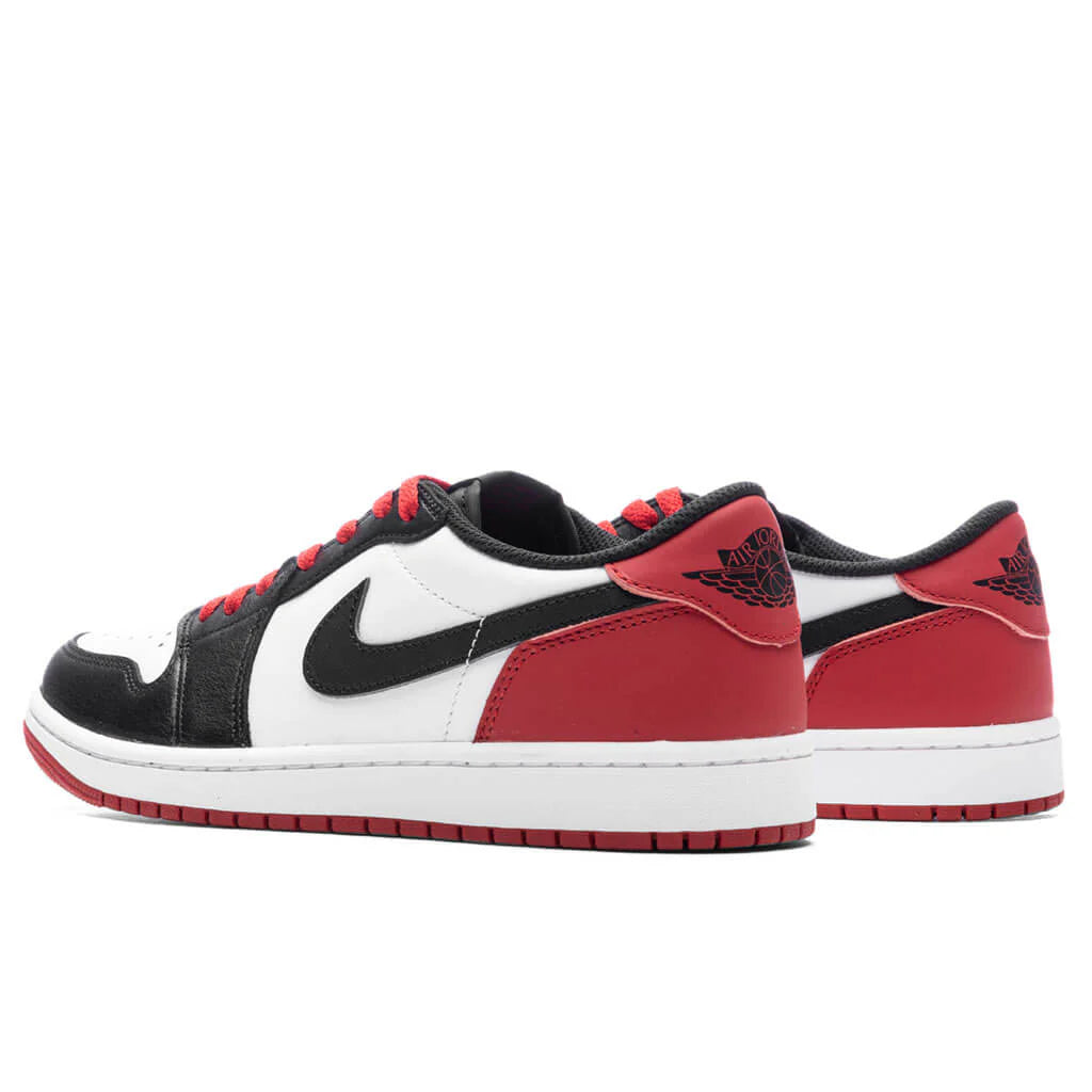 Air Jordan 1 Low OG Black Toe White Black Varsity Red