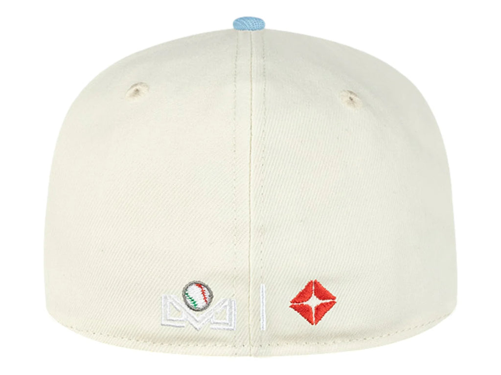 Gorra New Era 5950 Blanco y Azul