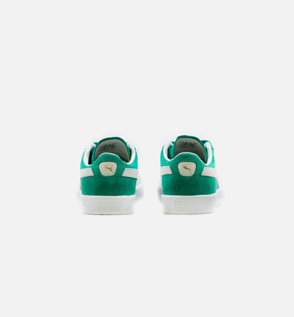 Suede Vintage Mens Lifestyle Shoe Green White