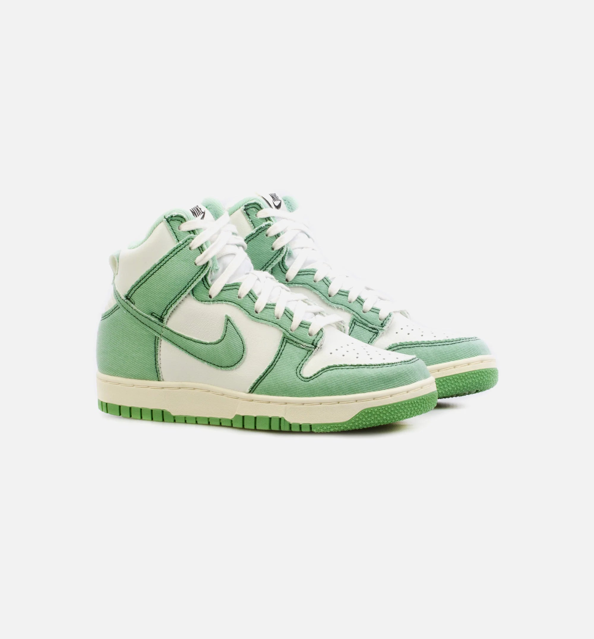 Dunk High 1985 Green Denim Womens Lifestyle Shoe Green White