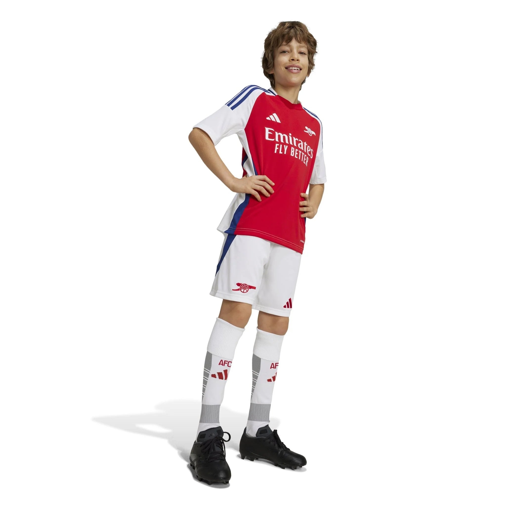 adidas Youth Arsenal Home Jersey 24 25 Scarlet White