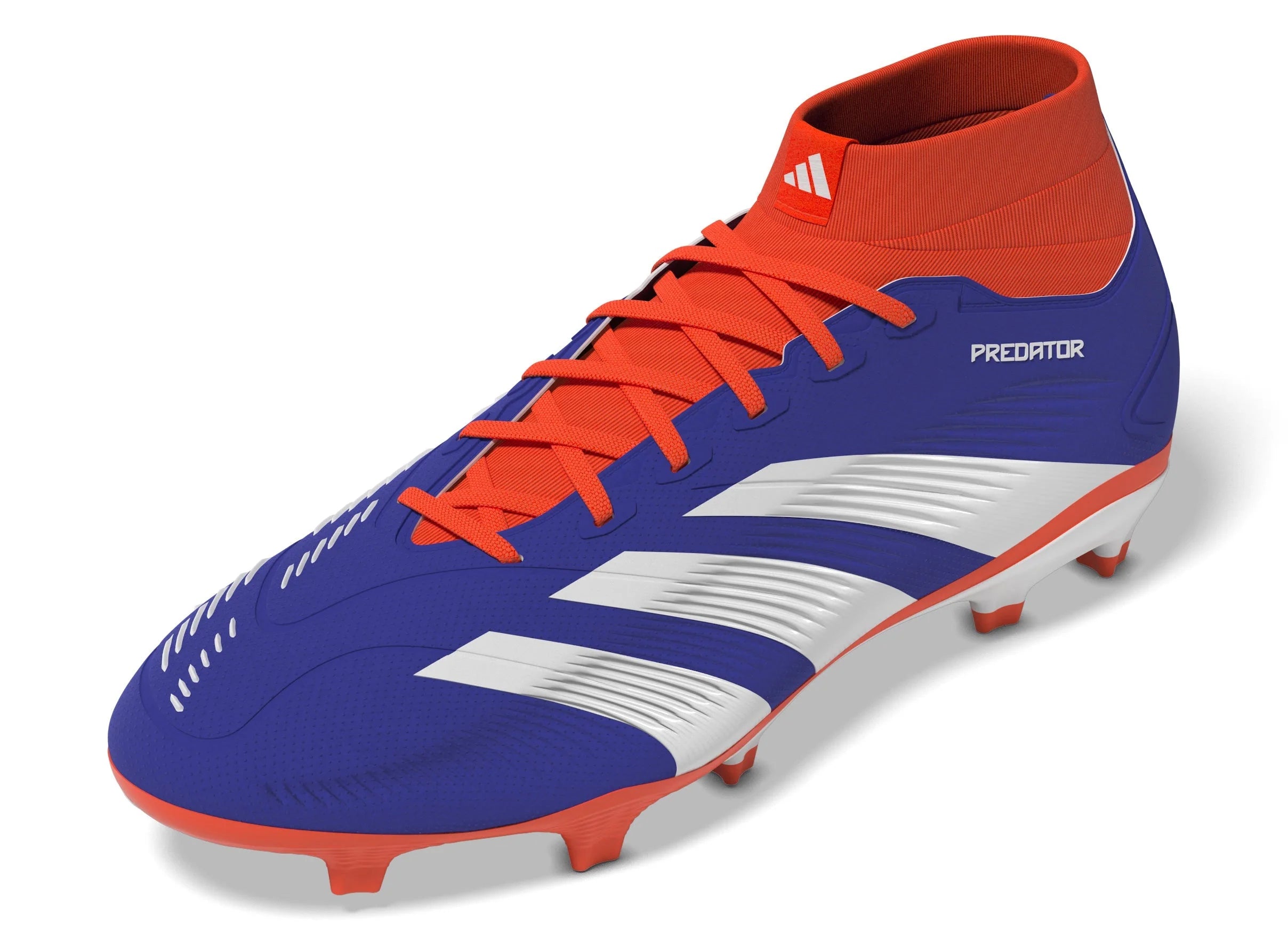 adidas Predator League Sock FG Firm Ground Soccer Cleats Lucid Blue White Solar Red