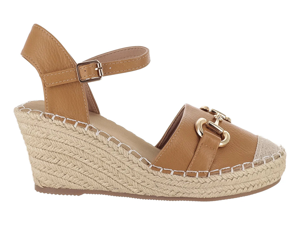 Sandalias ROZE Cuña Camel para Mujer