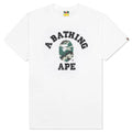 Woodland Camo College Tee White