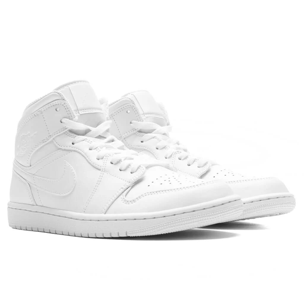 Air Jordan 1 Mid Triple White