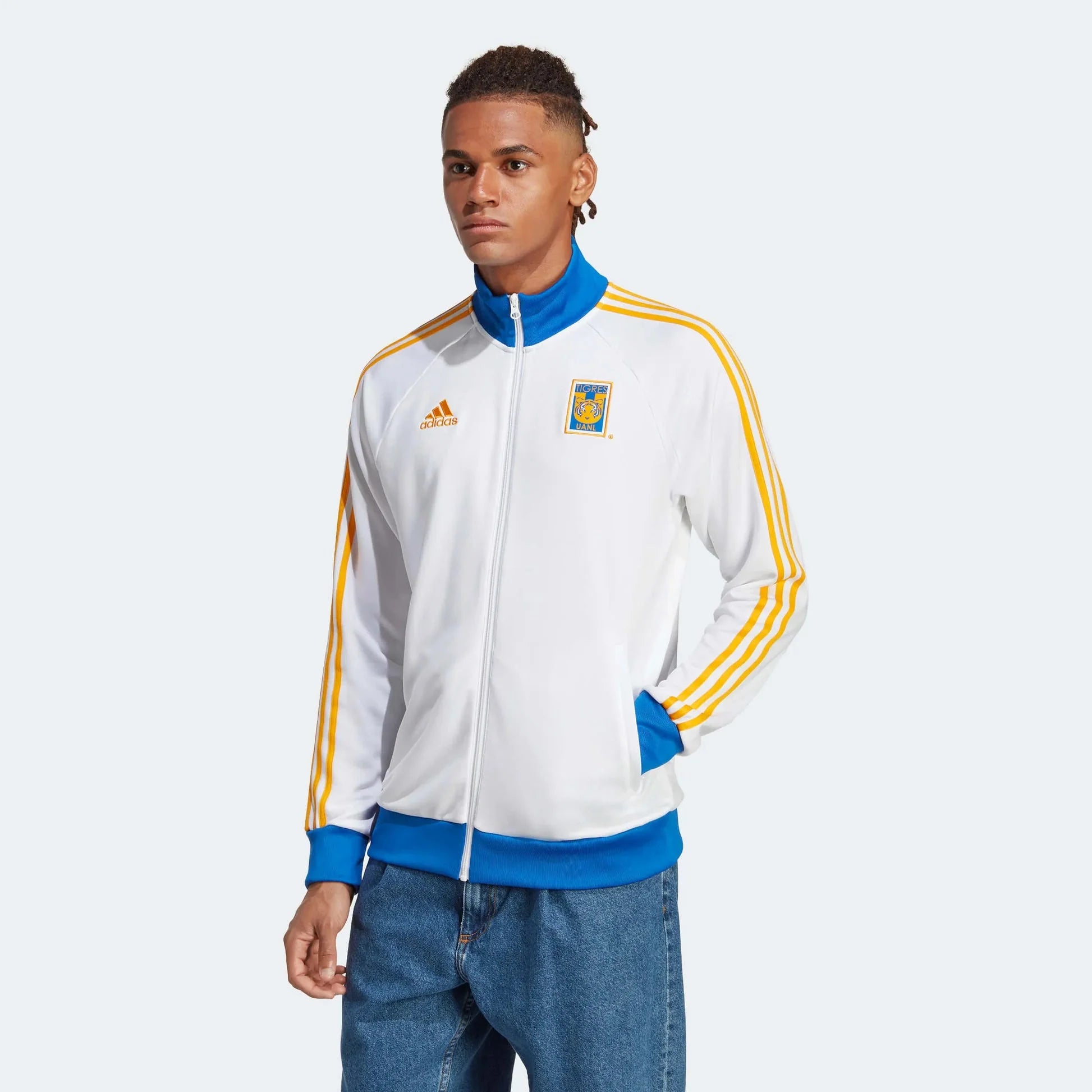 adidas Tigres UANL DNA Track Top White Blue Gold