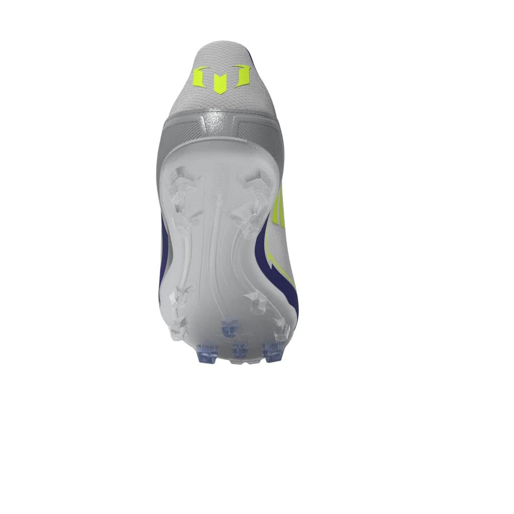 adidas F50 League Messi Firm Multi Ground Boots Silver Yellow