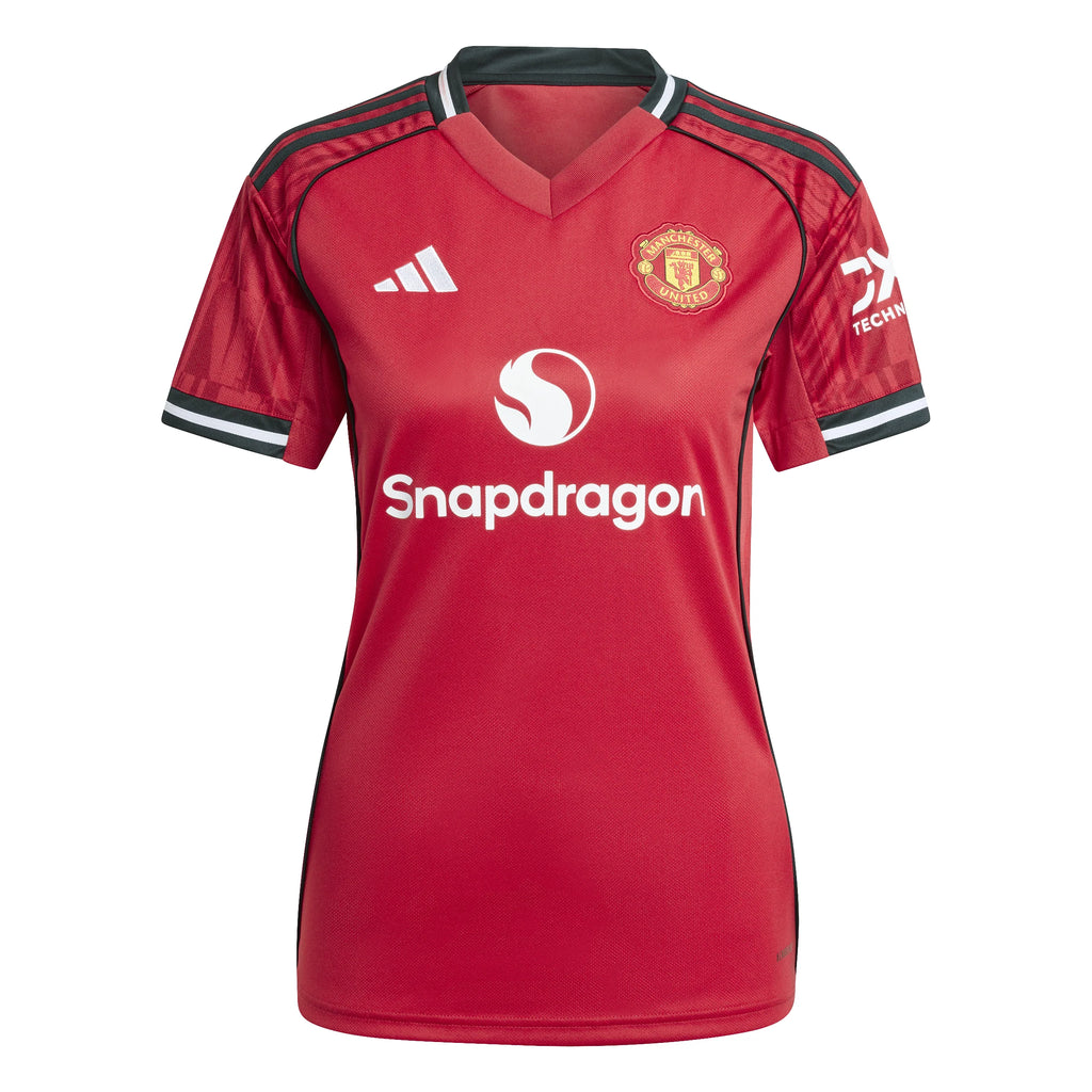 adidas Manchester United Home Womens Soccer Jersey 25 26 Red