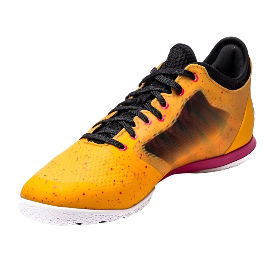 adidas X 151 Court Indoor Soccer Shoes Solar Gold Black Shock Pink