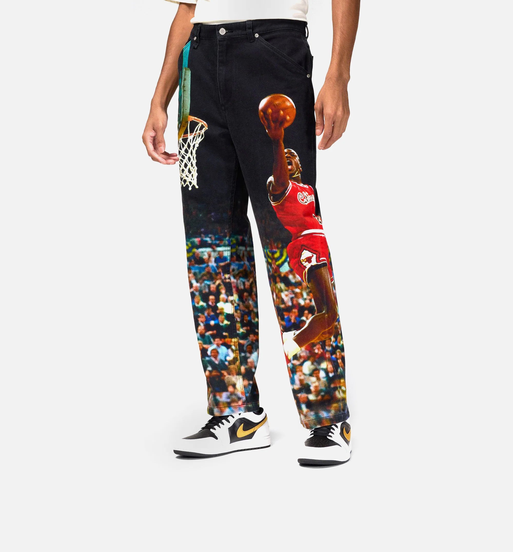 Air Jordan All Over Print Twill Mens Pant Black Multi