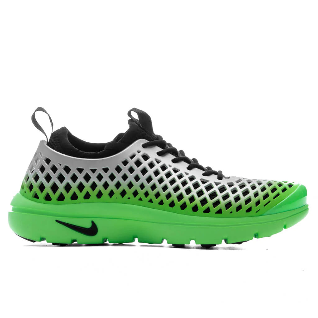Womens Rejuven8 Run SP Metallic Silver Black Voltage Green