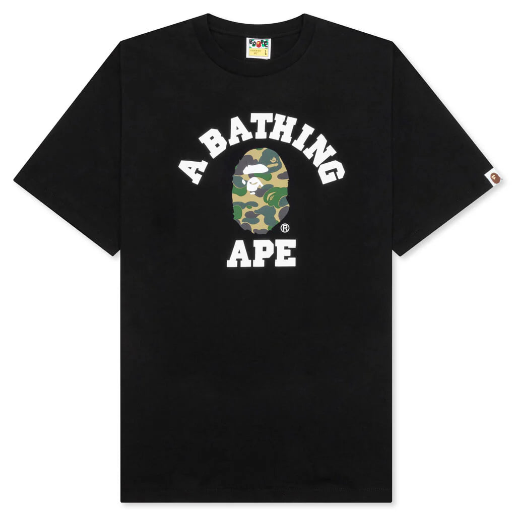 ABC Camo College Tee Black Green