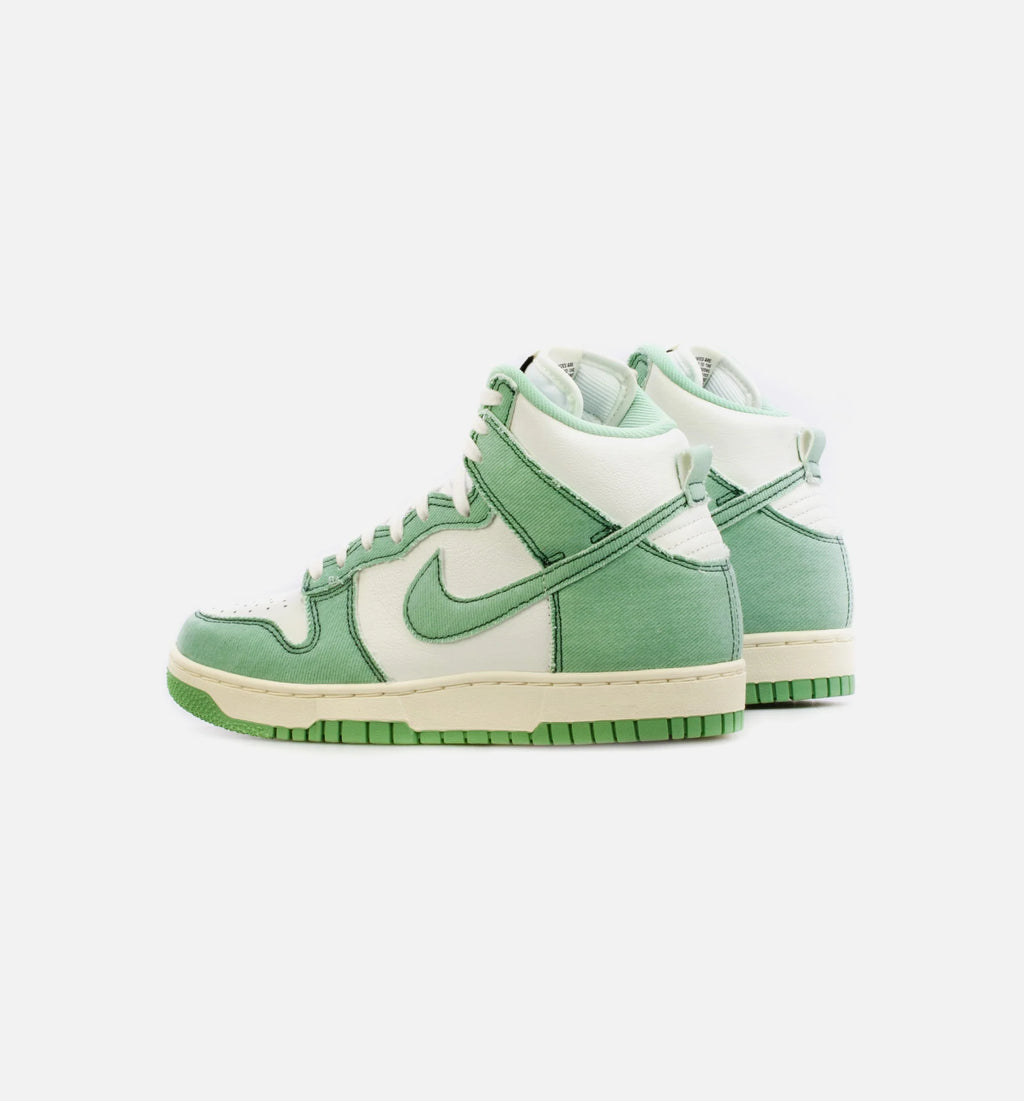 Dunk High 1985 Green Denim Womens Lifestyle Shoe Green White