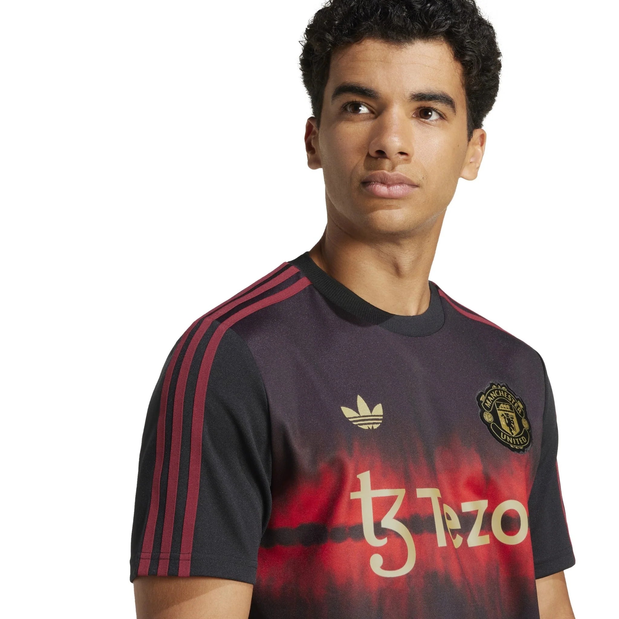 adidas Mens Manchester United CNY Jersey 24 25 Black