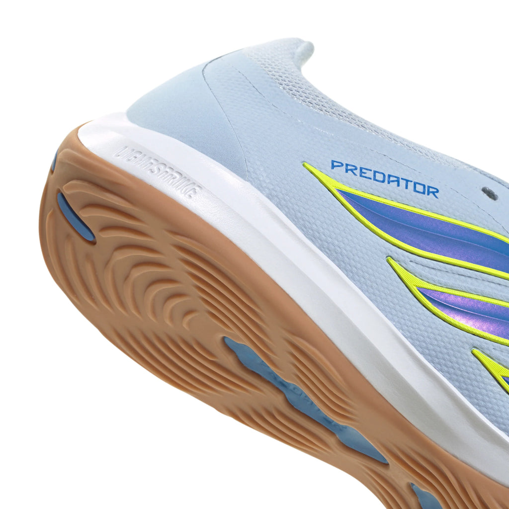 adidas Predator League Fold Over Tongue IN Indoor Mens Soccer Shoes Sky Blue Yellow