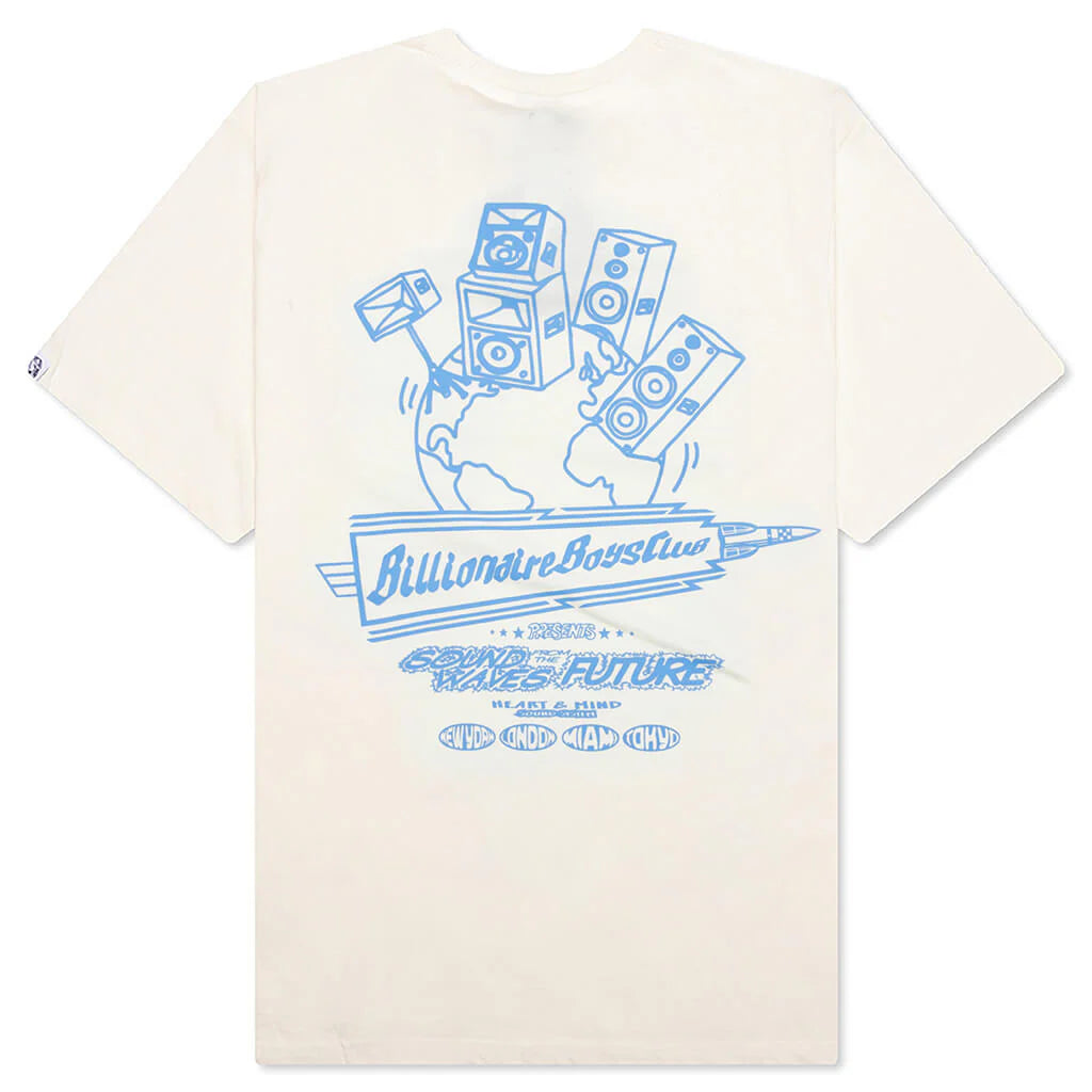 Sound Waves Tee Winter White