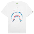 ABC Camo Shark Tee White Blue