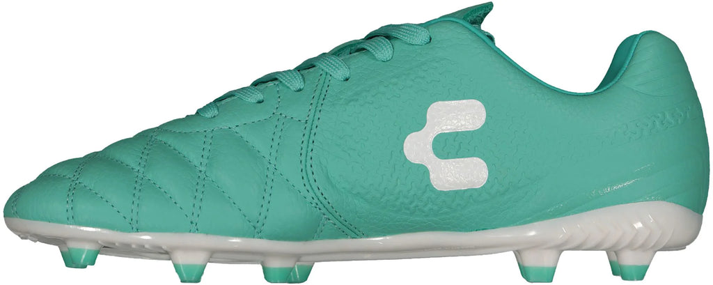 Charly Legendario LT FG 20 Firm Ground Soccer Cleats Aqua White